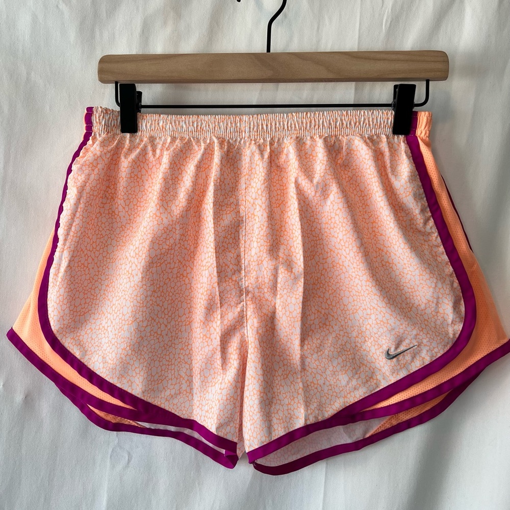 Nike Dri-Fit Magenta & Sherbet Running Shorts Size M